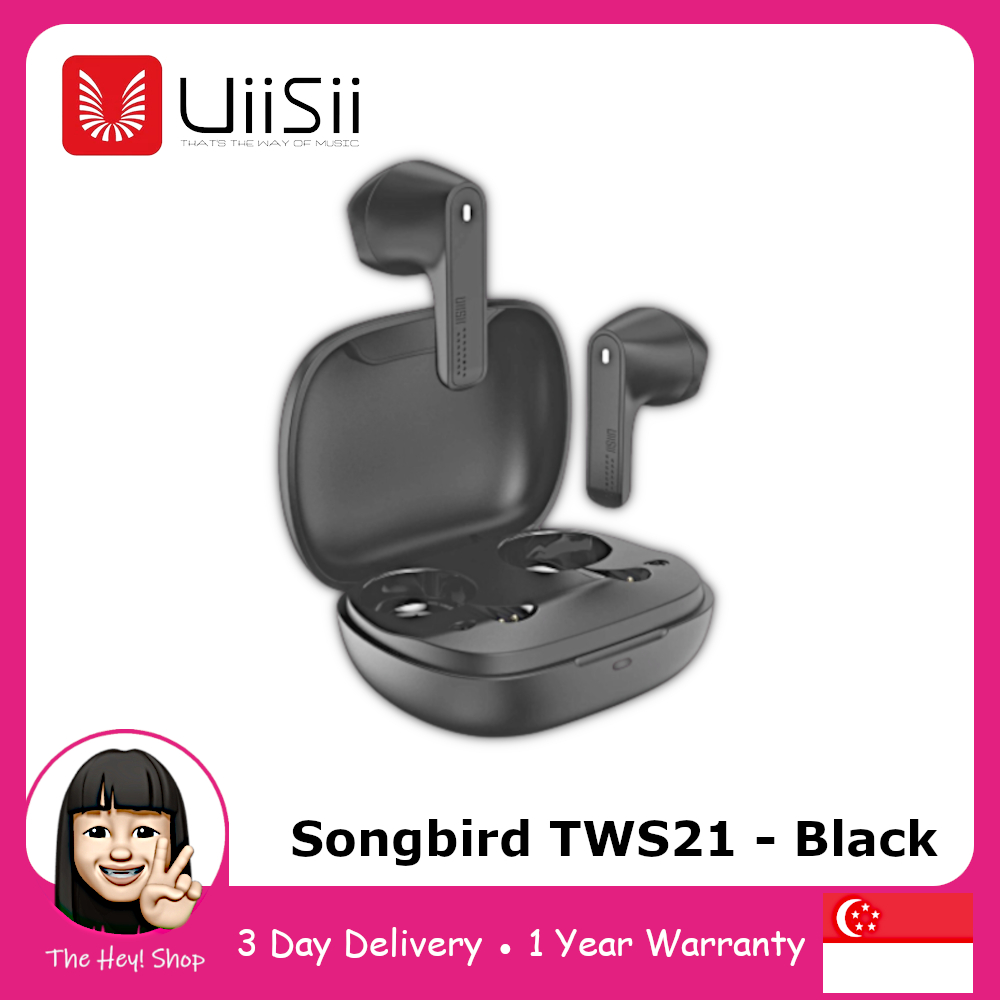 UiiSii Songbird TWS21 Power Bass Truly Wireless Earbuds 3.5 Hours Music Airpods Volume Touch Control HiFi Audio