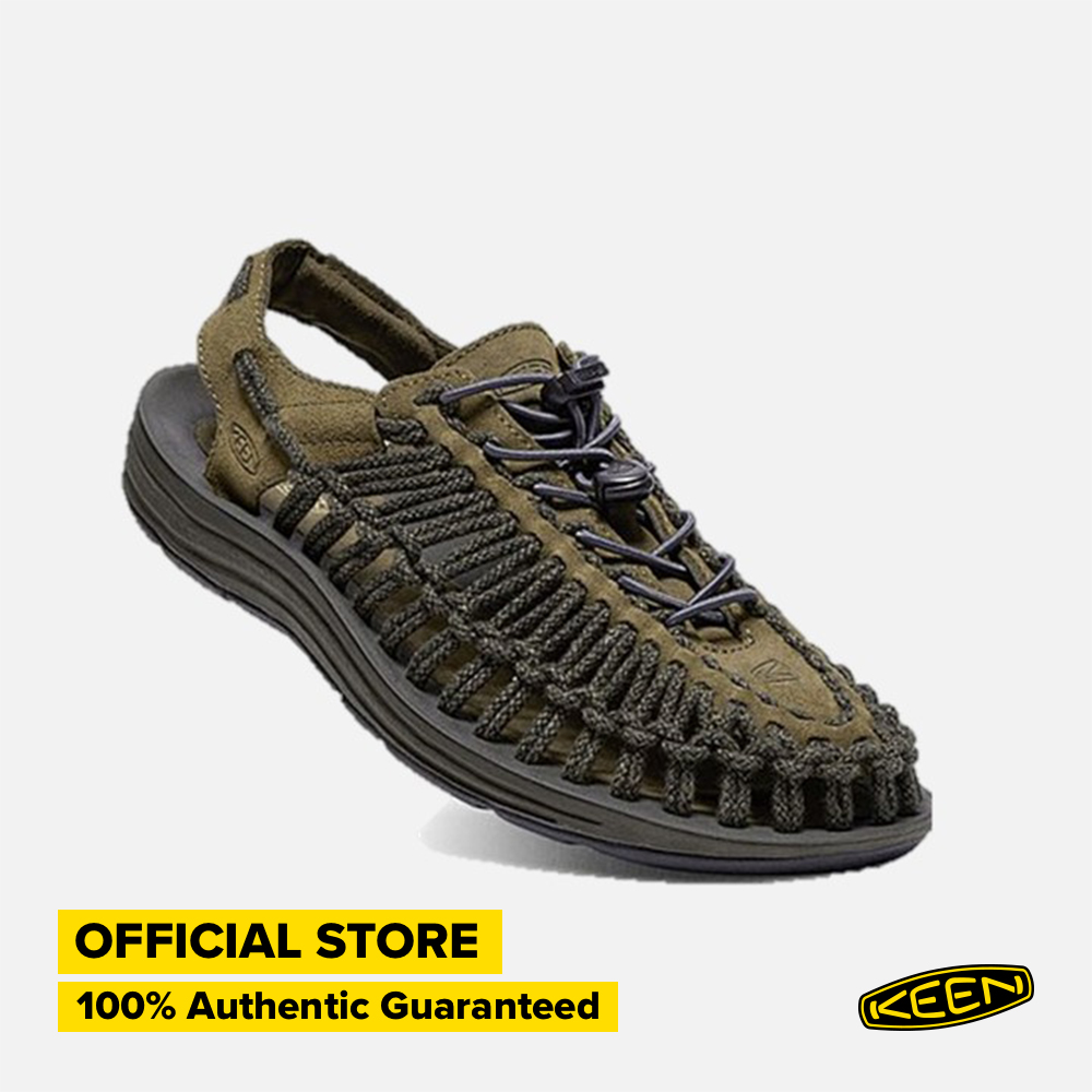 KEEN MEN'S UNEEK - DARK OLIVE/BLACK