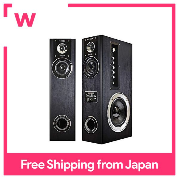 Kumazaki Aim Tower speaker with built-in amplifier VABEL TS-120BW Maximum 120W output