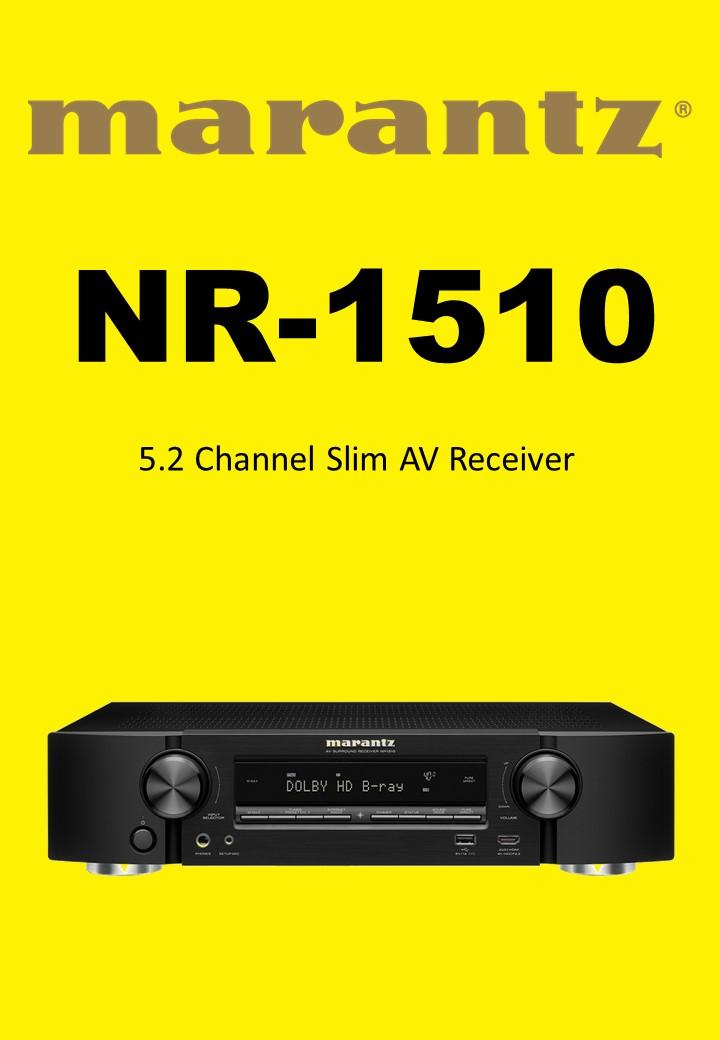 MARANTZ NR-1510 Slim 5.2Ch 4K Ultra HD AV Receiver with HEOS Built-in