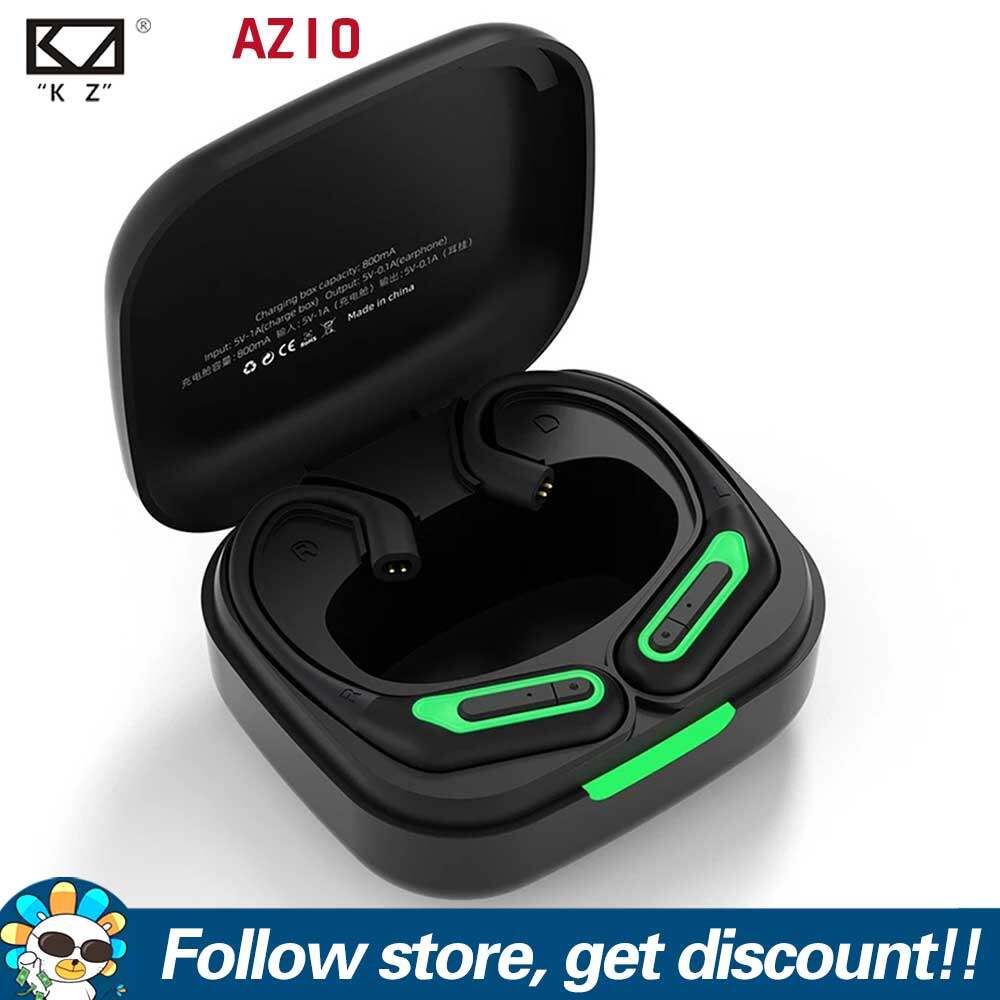 KZ AZ10 Wireless Earphone Replacement Module Upgrade Bluetooth 5.2 HiFi Lossless Earhook Noise Cancellation Professional Sports Headset Replaced Cable Three Frequency Balanced Super Sound Field Gaming