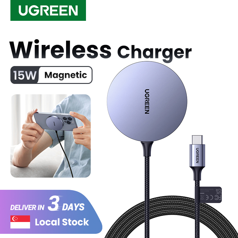 UGREEN 15W Magnetic Wireless Charger Phone Charger Magsafe Charger 7.5W For iPhone 14 13 Pro Max iPhone 14 Plus iPhone 12 11 Pro Max  Samsung Wireless Charging Pad